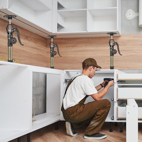 MANQO Cabinet Jacks for Installing Cabinet 3rd Hand Support System Adjustable Support Pole,Extends from 12.60 inch to 23.62 inch,Supports up to 156 lbs for Drywalls 2Pcs Set (Patent Design) by MANQO - Image 7
