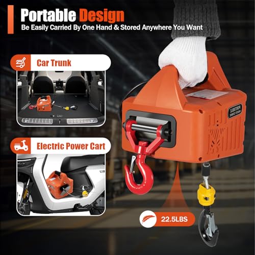 Winche eléctrico 3 en 1 con mando inalámbrico 1100 LBS miniatura 4