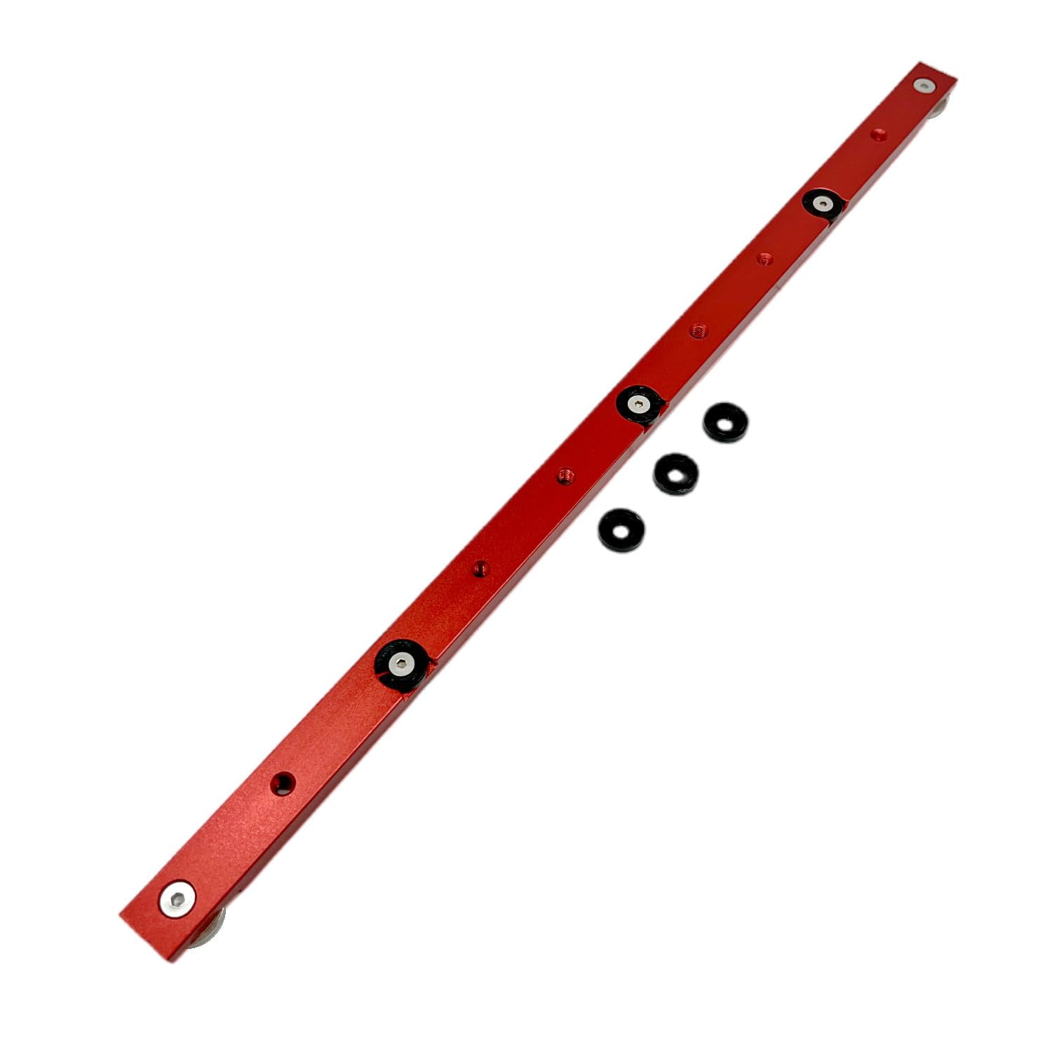 Aluminium Alloy Miter Bar Rail Runner Slider Table Saw Gauge Rod T-Slot Track Bar Rail Woodworking Tool for Jigs Fixtures Sleds Router Tables, 450mm,