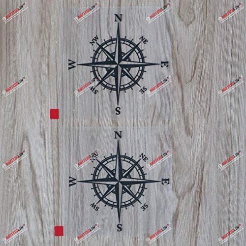 Amazon.com: 2X Black 8'' 4X4 Compass Off Road Decal Sticker Car Vinyl ...