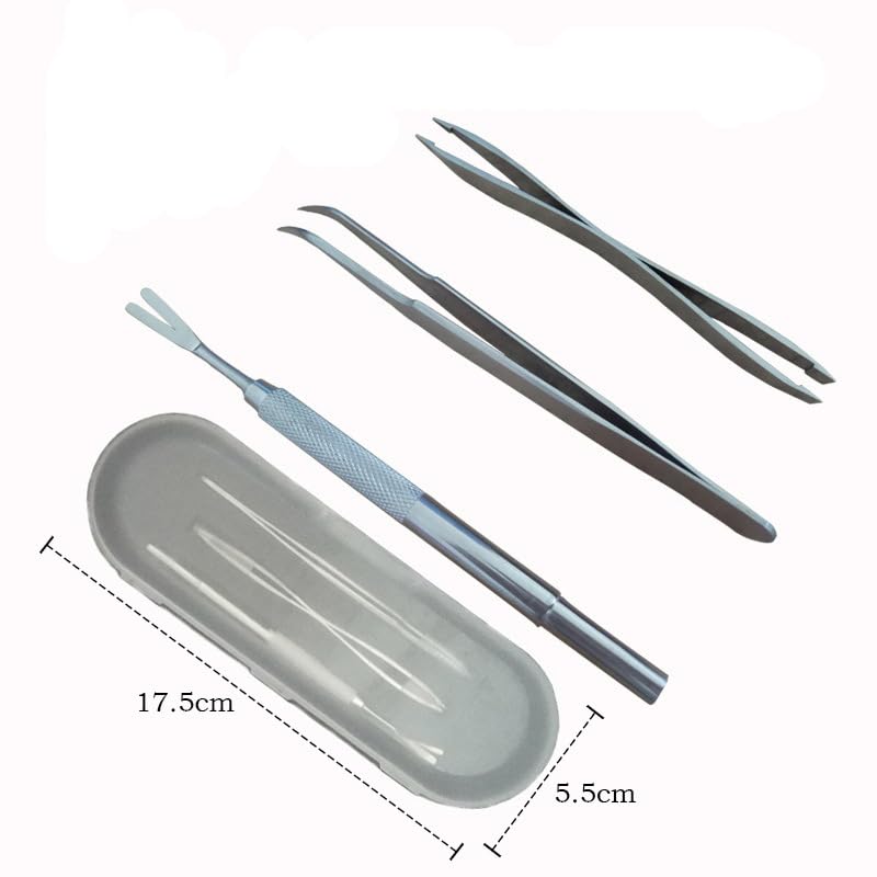 3 Pcs Tick Remover Tool with 3 Pcs 2-in-1 Stainless Steel Tick Remover, Safe and Pain Free Ticks Removal of Small - Image 3