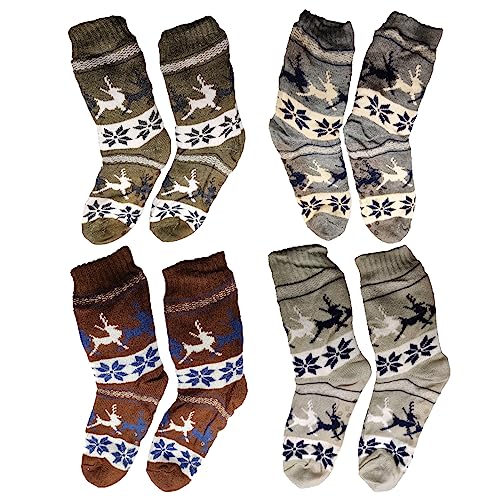 Kit 2 Pares Meias Térmica Masculino Forrada antiderrapante Pelinho Proteção Frio Inverno Cor:Preto;T