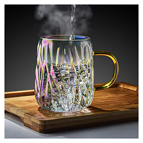 Verres à eau rétro en verre transparent résistant, parfaits pour la table du petit-déjeuner