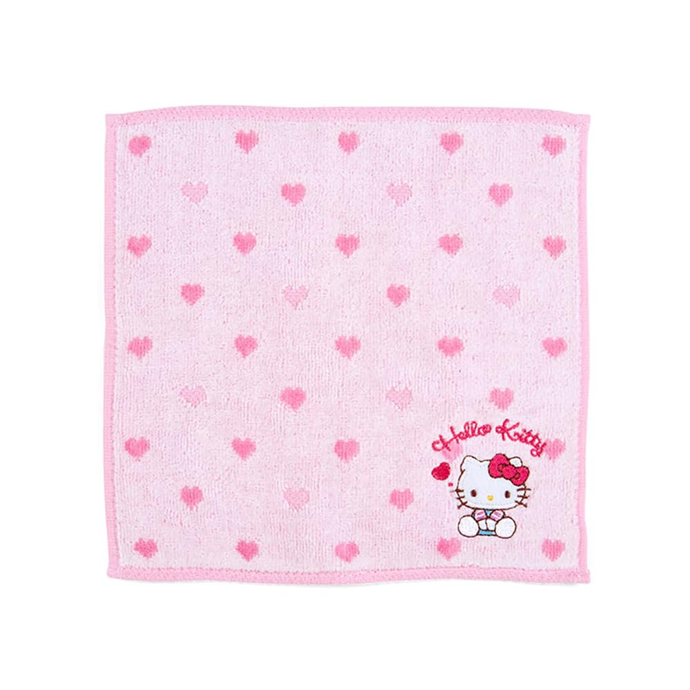 Sanrio 259853 Petite Towel, Hello Kitty, Hello Kitty, 7.9 x 7.9 x 0.1 inches (20 x 20 x 0.3 cm), Character 259853