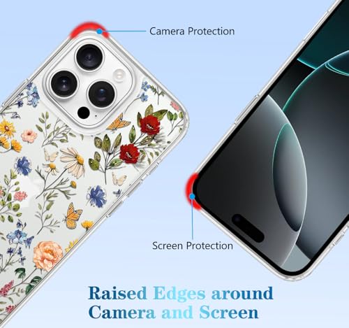 Coque iPhone 16 Pro Max jolie fleur transparente pour sublimer vos photos
