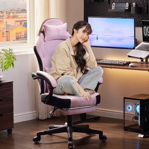 Dowinx ゲーミングチェア ピンク LS-66D50F-04