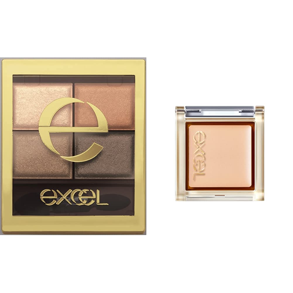 excel Skinny Rich Eye Shadow SR02 + Fit Eye Base : Beauty