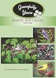 Gracefully Yours Sweet Songs Birthday Greeting Cards Featuring Muggs Depuydt, 12, 4 Designs/3 Each w