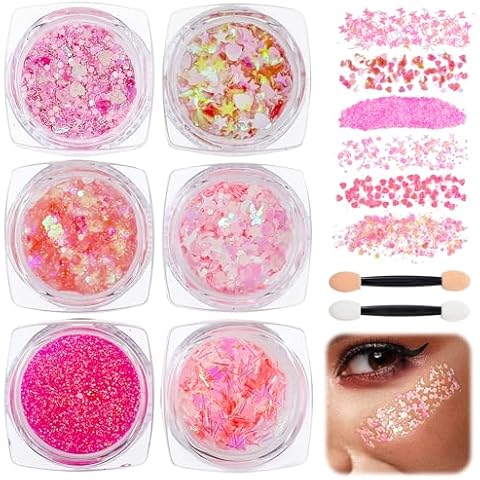 APLZGMG Pink Glitter Gel Makeup Cover