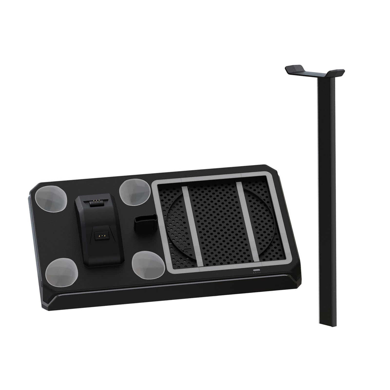 Soporte de refrigeración para máquina de juegos con ventilador de refrigeración, doble controlador de carga con indicadores LED, soporte de disipación de calor