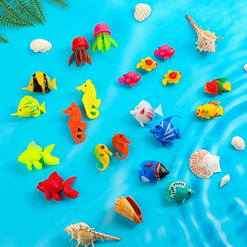 Image of Weewooday 20 Pcs Artificial Moving Fishes Floating