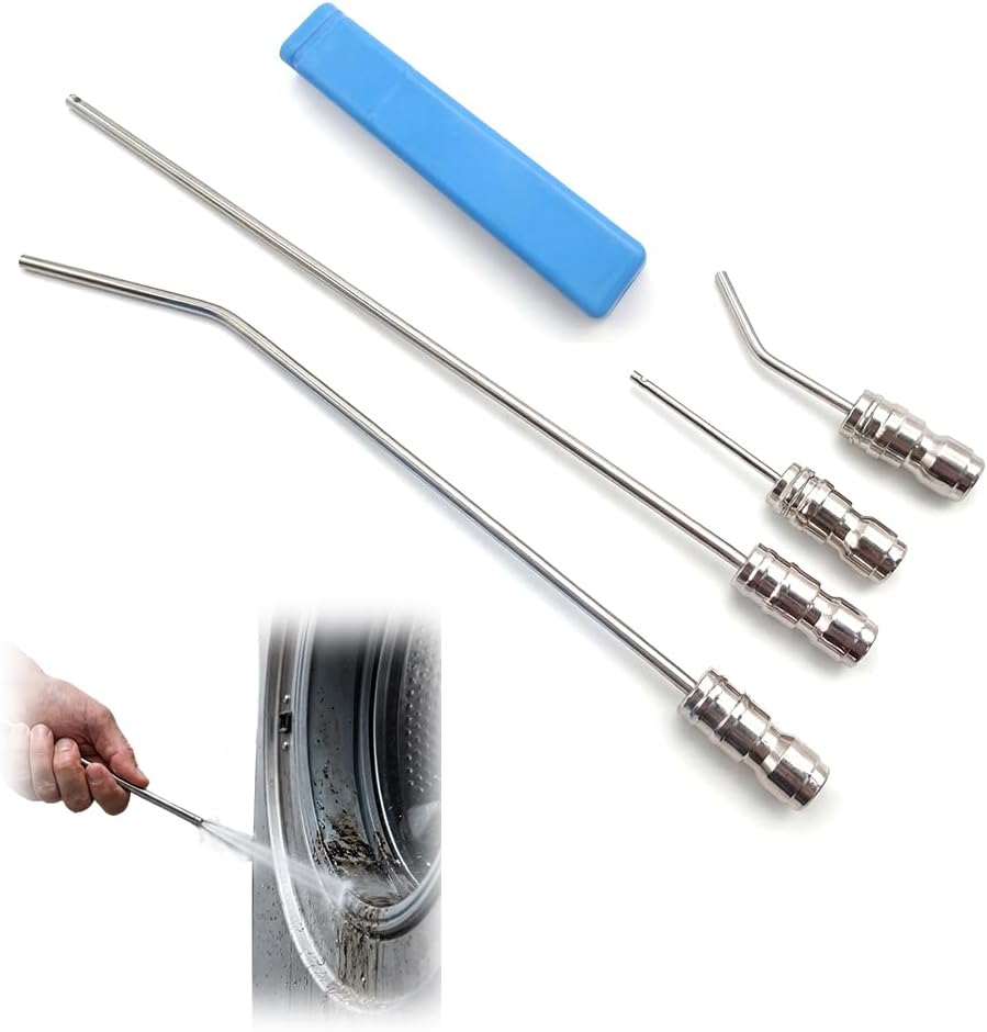 4 Pack High Pressure Washer Nozzle Kit For Washing,Stainless Steel Flush Wand Extension Spray Tips With 1/4 Quick Connect For Washing Machine/Ac Coil/Water Heater/Appliance Cleaning (2 SET)