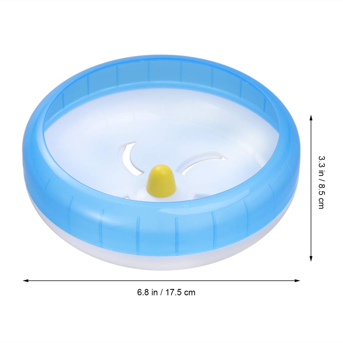 INOOMP 2pezzi Per Criceti Silenziosa e Disco Per Pp Per Criceti Gerbilli e Porcellini Blu