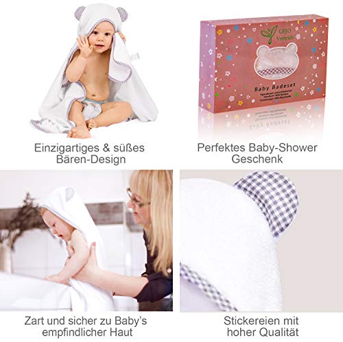 Asciugamano con cappuccio, 100% bambù