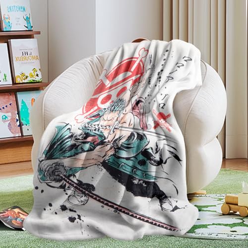 Ainvliya Manta de invierno mullida, manta de forro polar, manta para dormir, manta de viaje con estampado de dibujos animados en 3D, para niños, niñas, adultos, manta de sofá, 100 x 150 cm, ropa de