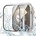 Goton Waterproof Case for Apple Watch 40mm SE (2nd Gen) Series 6 5 4 Screen Protector, Tempered Glass Hard PC Bumper Face Cover Designed for iWatch Accessories 40 mm Clear