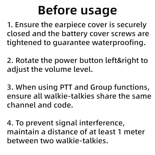 Ketelese T4 Walkie Talkies Long Range, IP67 Waterproof Two Way Radio - image 9