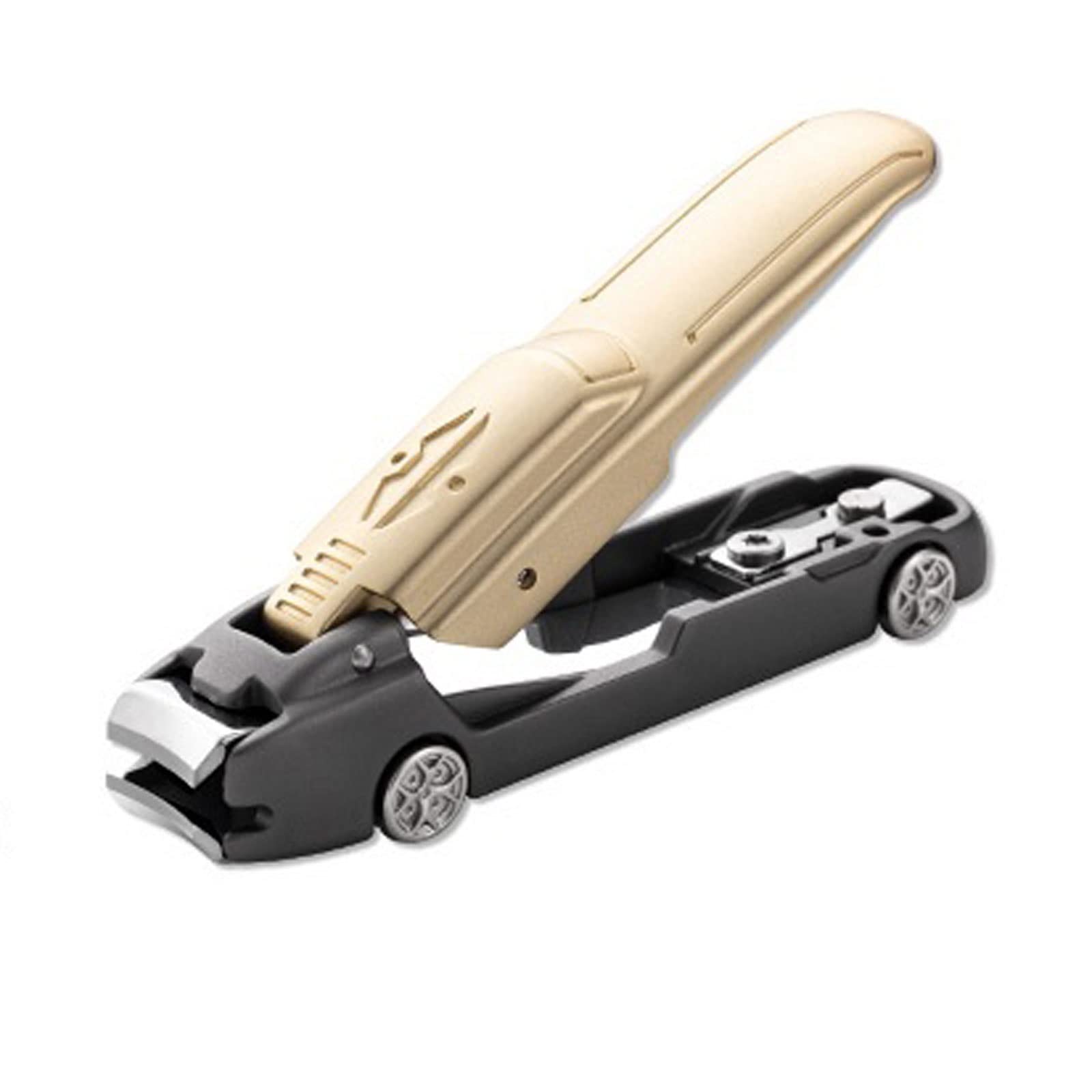 Nagelknipser, Nagelknipser, Edelstahl, Maniküre, Fingernagelschneider, Schere, Zange, Trimmer, Pediküre, Fingernagelpflege-Werkzeuge(Gold)