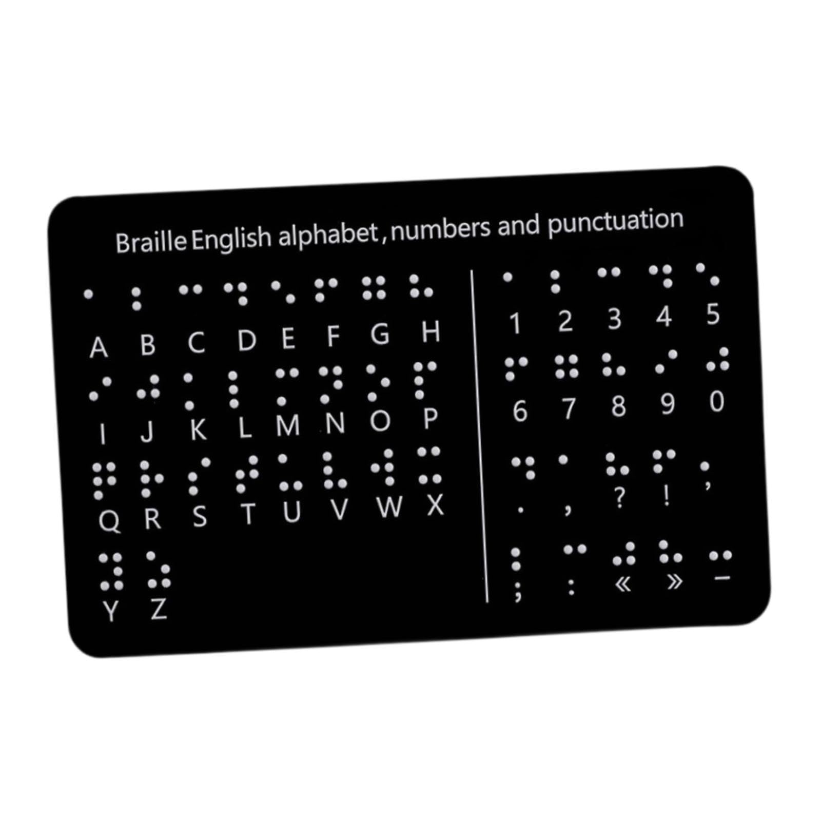 Material Didáctico Escolar con Tablero de Alfabeto Braille con Puntos en Relieve