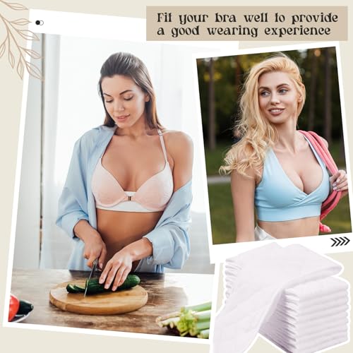 Toulite 10 Pcs Cotton Bra Liners 3 Layer Rectangle Under Bra Pads Sweat Liners for Women Sweating Supplies3