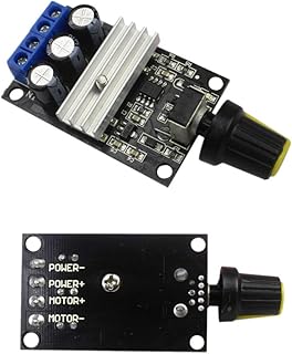 DC 6V 12V 24V 28VDC 3A 80W PWM Motor Speed Controller Regulator Adjustable Variable Speed Control with Potentiometer Switch