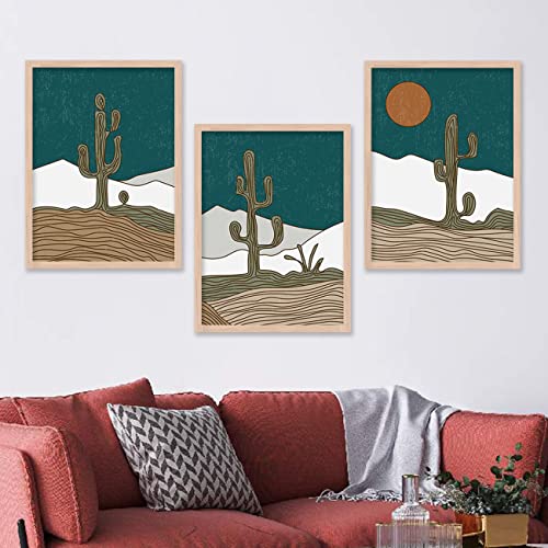 Image of kotart Modern Framed Painting for Wall Decoration - Living Room, Bedroom Art - Big Size Decor (Multi, Framed) Set of 3 (Art 3, 10x13 inch)