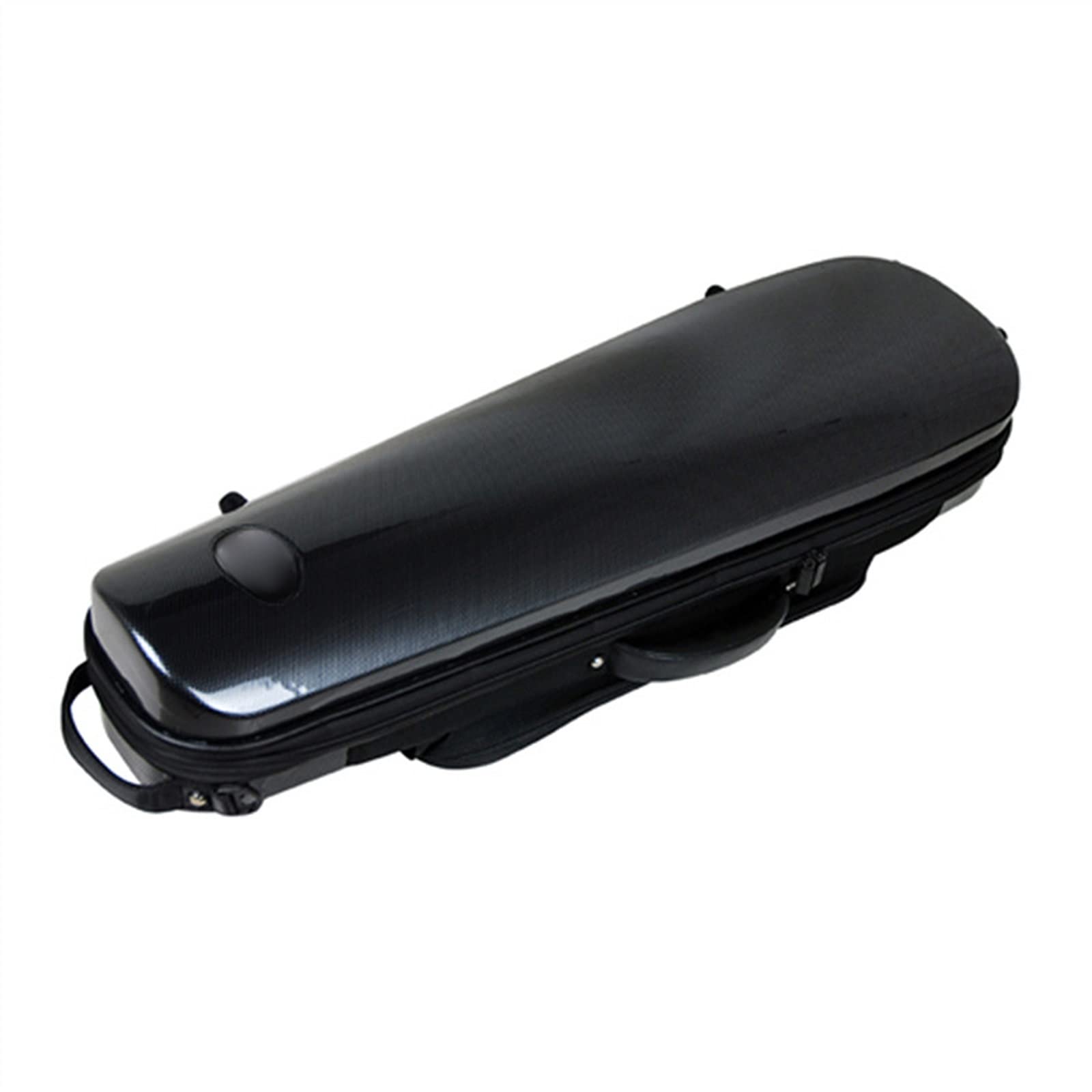 Profesional Violín Caso Estructura De Acero, Carcasa Ligera De Fibra De Carbono, Estuche Para Violín 4/4, Antipresión Y Resistente Al Desgaste Con 2 Soportes Para Arco Violín Caso