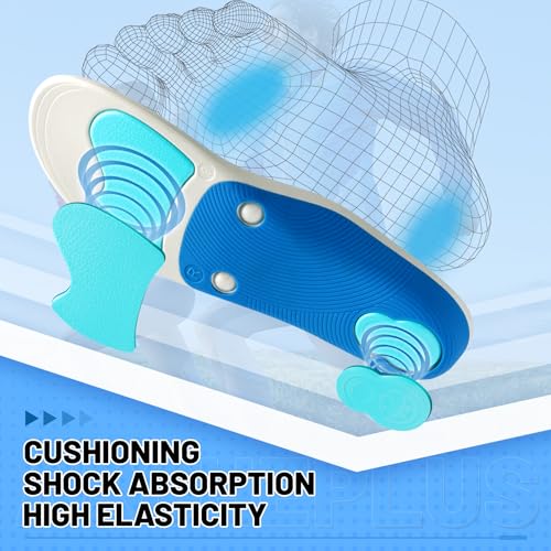 Image of Plantar Fasciitis Relief Arch Support Orthotics Insole Flat Feet para Heel Pain overpronation Inserts Men Women 220+ lbs Walk Standing All Day Work Boot Shoe Insoles (Men 13-13 1 /2 | Women 14-14 1 /2)