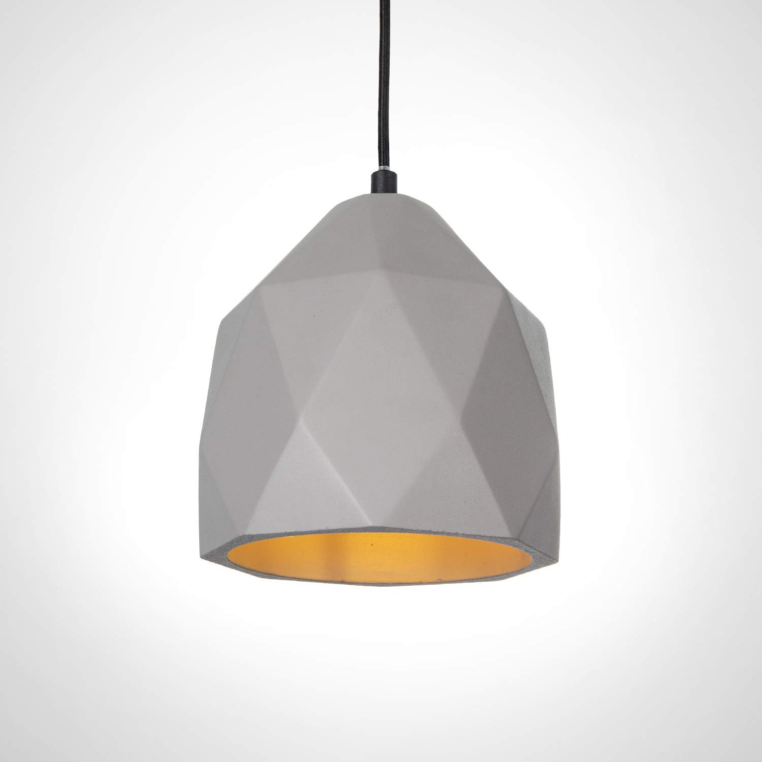 Paco Home Pendelleuchte, E27, Lampe Für Wohnzimmer Esszimmer Küche, Höhenverstellbar, Farbe: Beton-Grau, Leuchtmittel: ohne Leuchtmittel