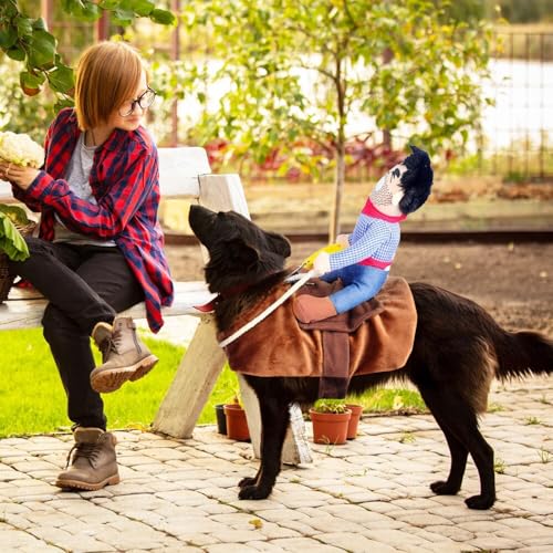 CUEMOON Halloween Haustiere Cosplay Kostüme,Killer Doll Fancy Dress Up Spooky Outfit, für Halloween Party Hundekleidung Outfit für Katze und Hunde,S