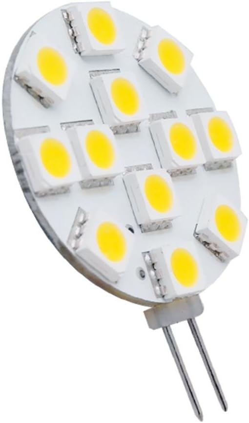 Dream lighting 12V DC LED 1.9 Watt G4 Bulb / JC10 Bi-Pin 20W Halogen Replacement for Auto, Trailer, Car, Boat Interior Kitchen Under Cabinet Lamp, Spotlight, Dimmable Cool White, Pack of 6