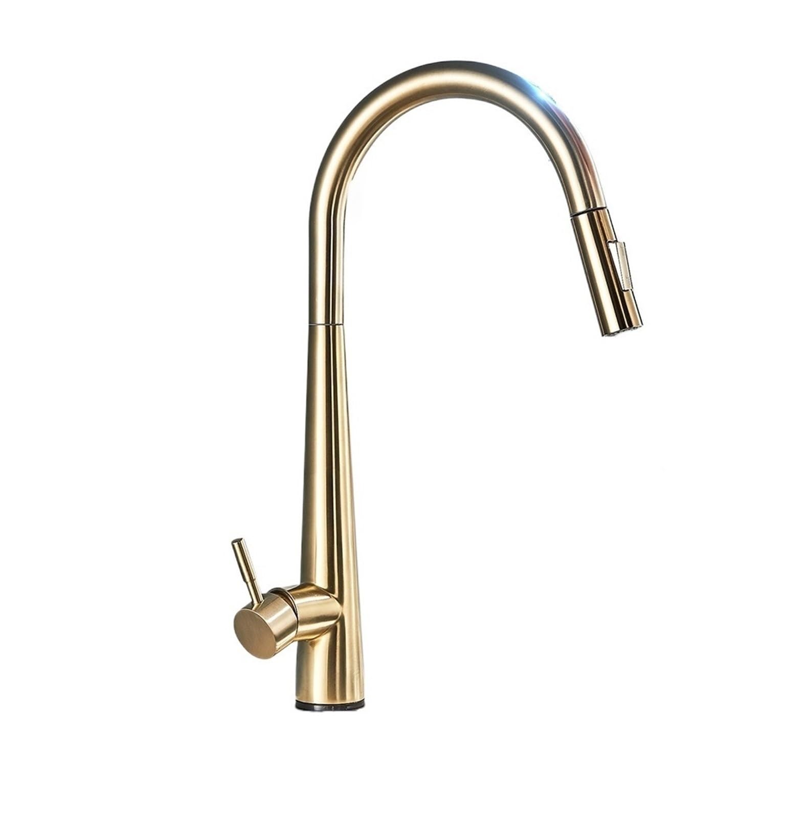 HADECOLL Pull-Out Faucet Sensor Kitchen Faucet Intelligent Touch Inductive Sensitive Faucet Mixer Water Tap Single Handledual Outlet Water Easy To Install,Brushed Golden