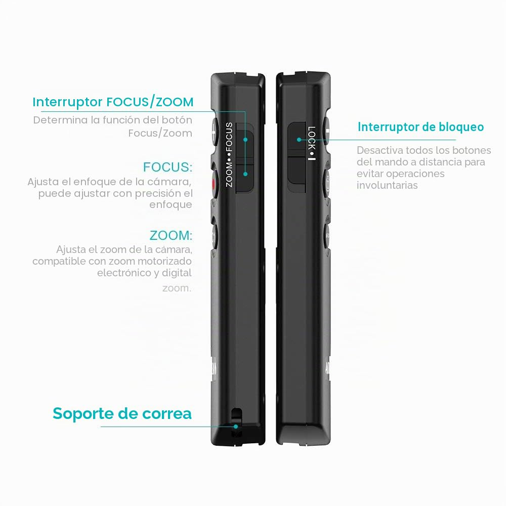 AODELAN - Disparador Remoto inalámbrico Kompatibel para Sony a6100, a6400, a6600, a7c, a7 III, a7R III, a7R IV, a9, a9 II, DSC-RX0 II, DSC-RX100 VII, ZV-1, sustituye a Sony RMT-P1BT