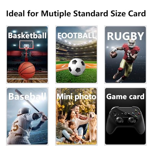 Mlikero 600 Pcs Clear Card Sleeves, Standard Size Trading Card Sleeves Cards Protector Fit for MTG Football, Sports - Image 4