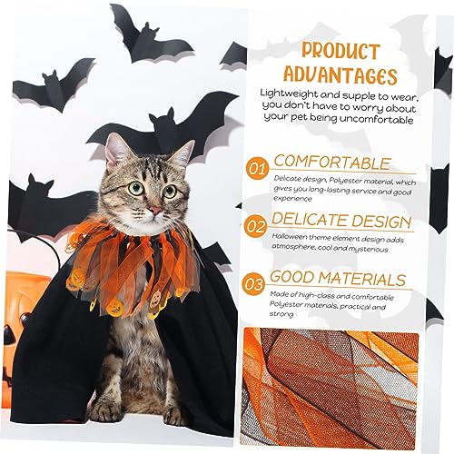 Collier de chat d'Halloween et chiot avec accessoire de cou durable