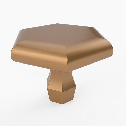 Paquete de 6 pomos de gabinete de bronce champán, pomos de gabinete dorados champán cepillados, pomos de gabinete champán para manija de tocador,