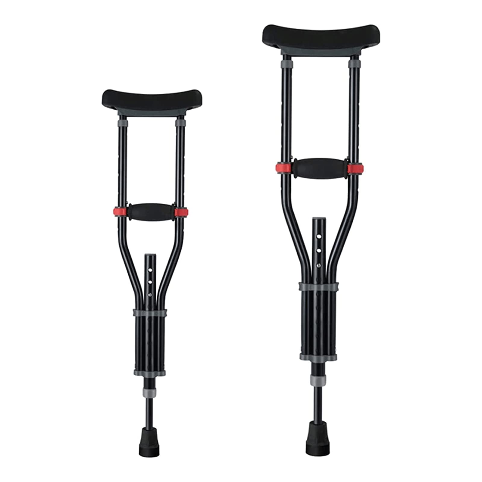 PAASHE Muletas médicas para Las Axilas con Almohadilla para Las Axilas y Bastones con Mango Bastones para Caminar para Las Axilas para niños Bastón para Caminar de Aluminio