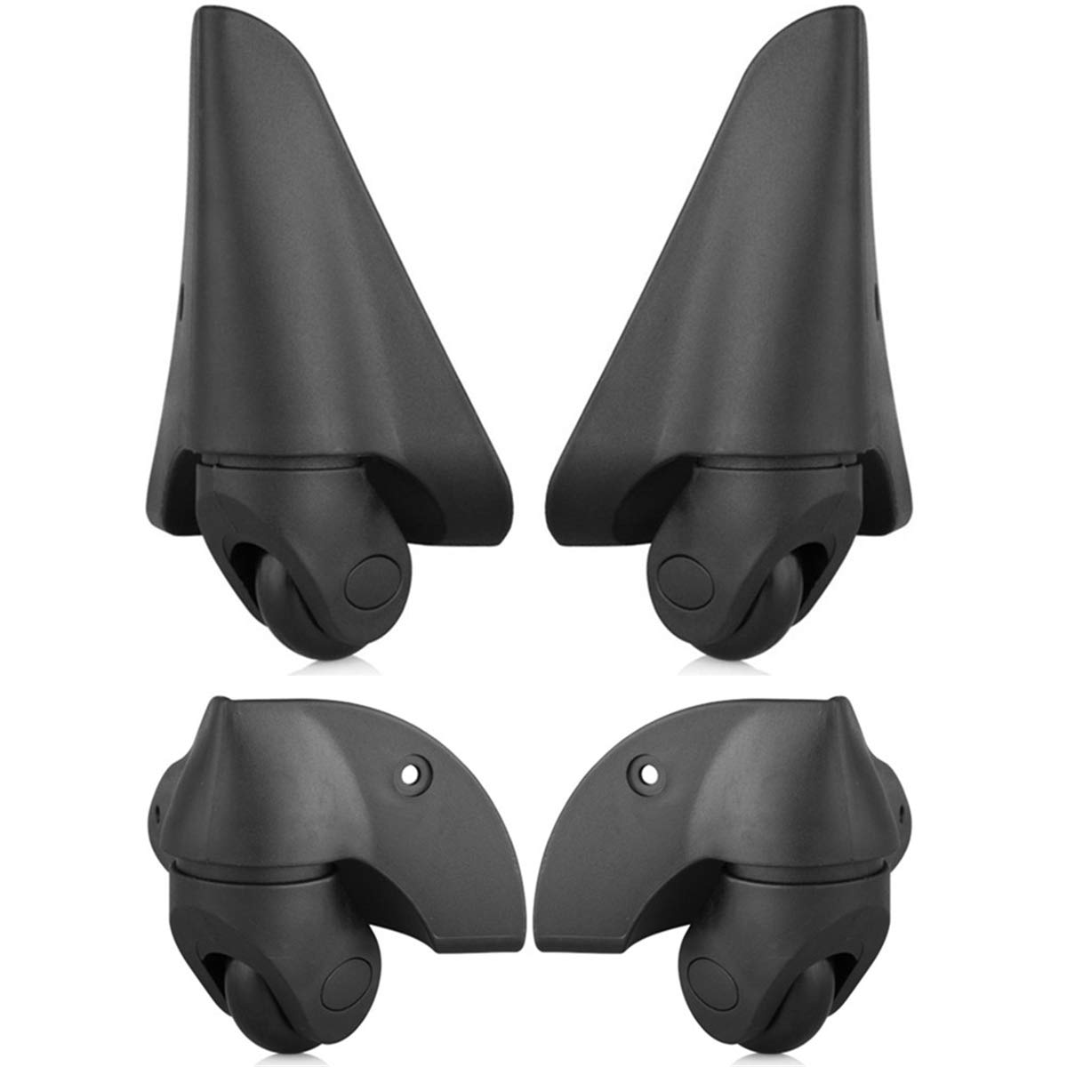 Girevole a 360 gradi Muto Riparazione Sostituzione Ruota for bagagli Ruote for valigie Parti Spinner (W144#)(Set of 2 Pairs)