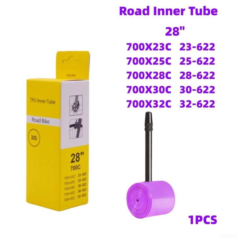 Hycline TPU Fahrradschläuche 2er Pack | 700x18-32C Rennrad | Presta Ventil 45/65/85mm