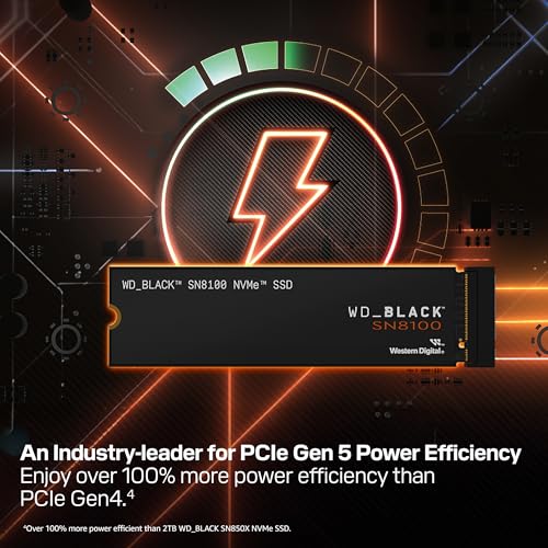 image for WD_BLACK 1TB SN8100 NVMe SSD Internal Solid State Drive - Gen 5 PCIe 5