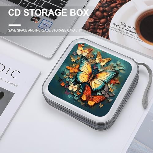 Étui pour 40 CD et DVD rigide portable format One Size pour voiture - 4