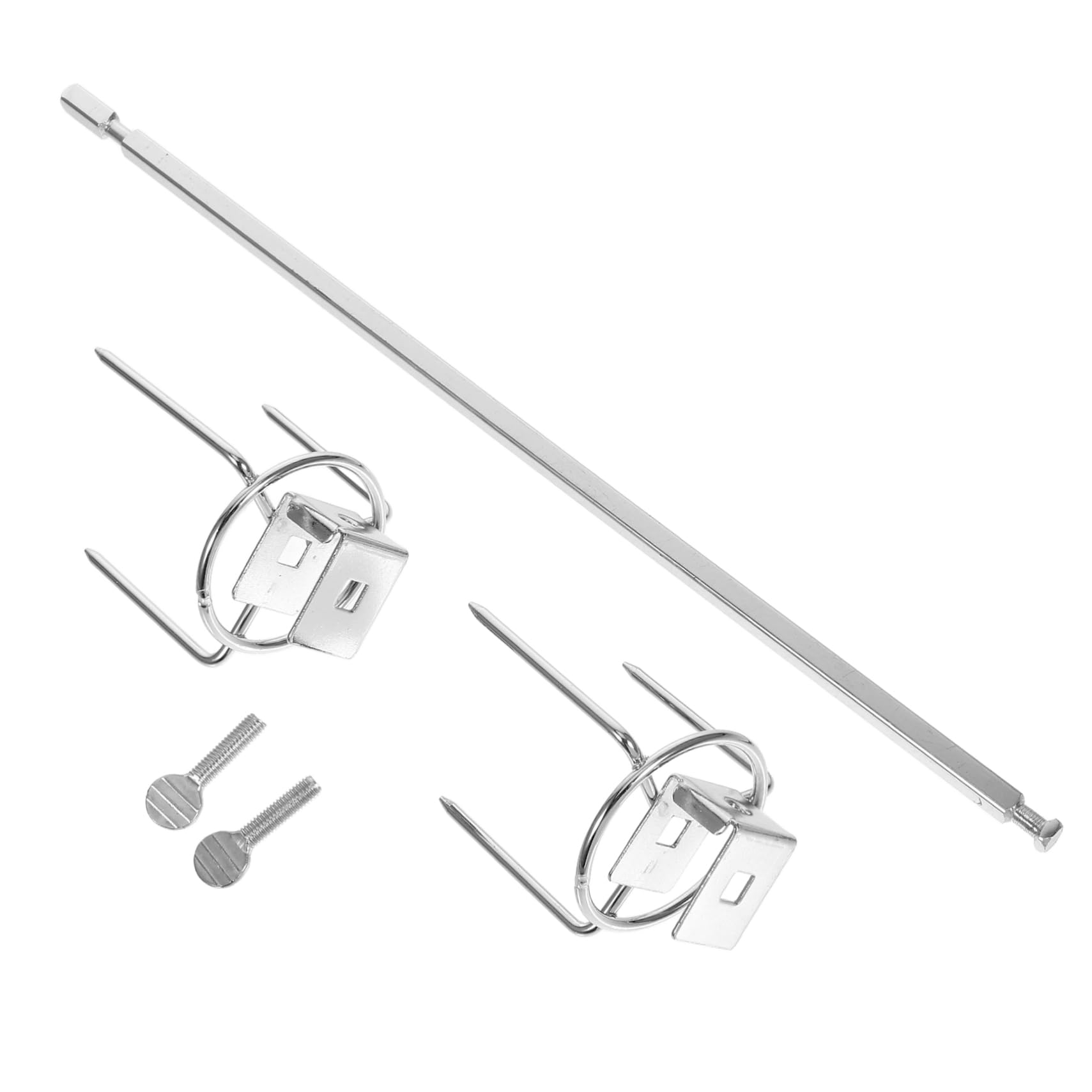 Fourchette Rotative En Acier Inoxydable Pour Poulet Rôti Accessoire Barbecue Et Four 11X2 Pouces Ustensile Pratique Pour Gril À Domicile