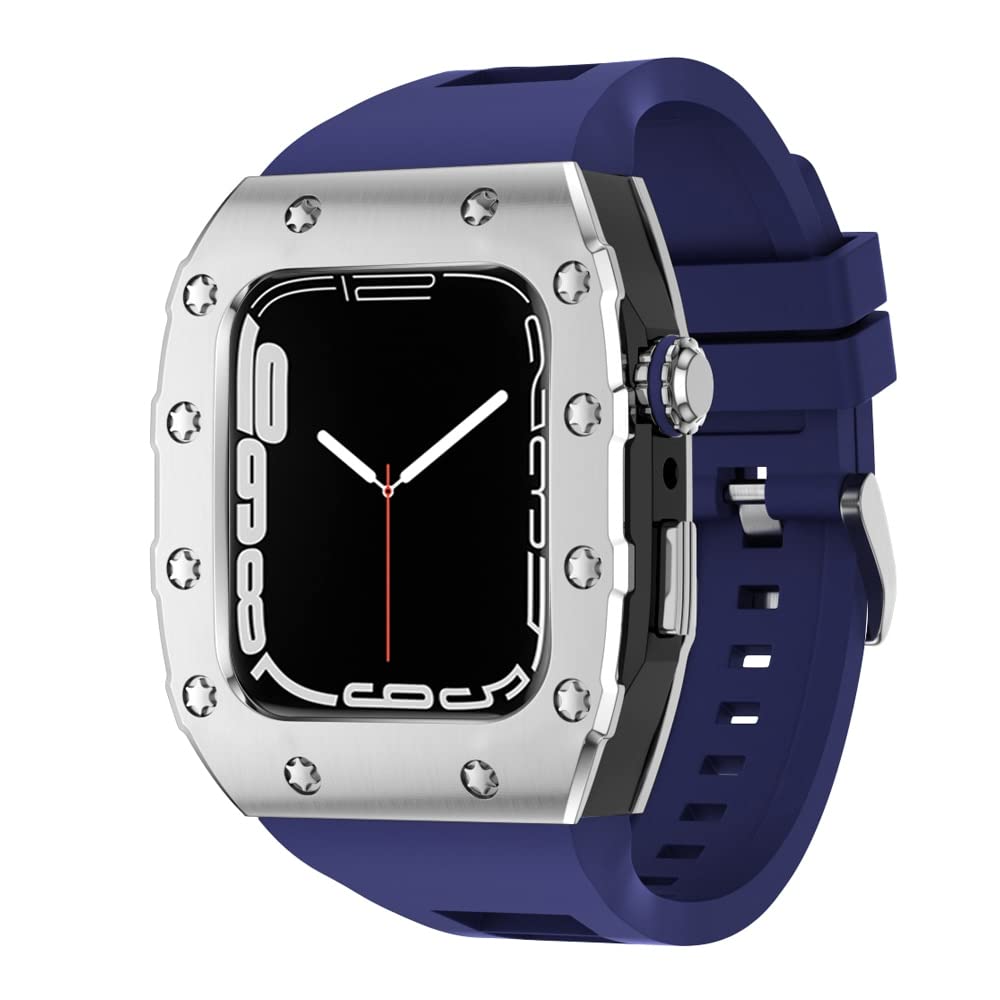KANUZ Luxury New Sports Strap 45mm Mod Kit for Apple Watch Series 8 7 SE 6 5 4