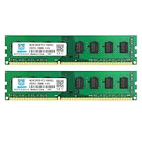 Motoeagle 8GB Kit (2x4GB) PC3 10600U DDR3-1333MHz 10600 PC3 4GB DIMM RAM 2Rx8 Unbuffered Non-ECC 1.5V CL9 240-Pin Desktop Arbeitsspeicher – Ansicht 1
