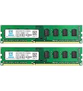 Motoeagle PC3 10600U DDR3-1333 UDIMM 8Go (2x4Go) DDR3 1333MHz 4GB 2Rx8 PC3 10600U 240-Pin CL9 1.5...