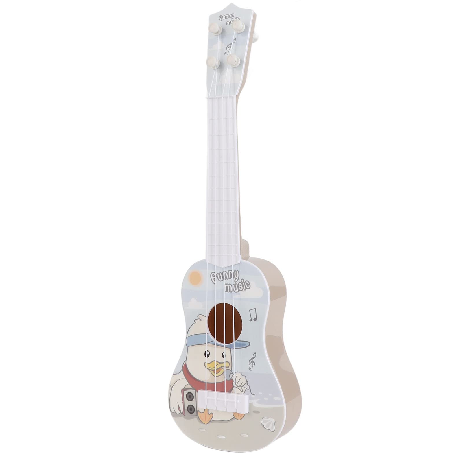 Greensen Chitarra Giocattolo per Bambini Strumento Musicale per Neonati Ragazzi Ragazze con Corde Morbide Suono Nitido Design Realistico Giocattolo Educativo Chitarra per Bambini di 3 4 (rosso)