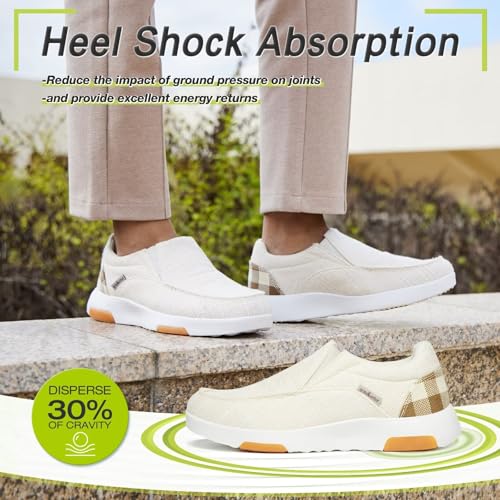 Image of OrthoComfoot Women's Orthopedic Slip-On Loafers Walking Shoes: Comfortable Plantar Fasciitis Loafers with Arch Support for Flat Feet, Casual Orthotic Shoes for Foot and Heel Pain Relief