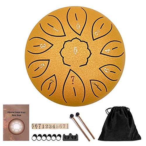 Steel Tongue Drum 6 Inches 11 Notes Percusión Instrumento miniatura 2