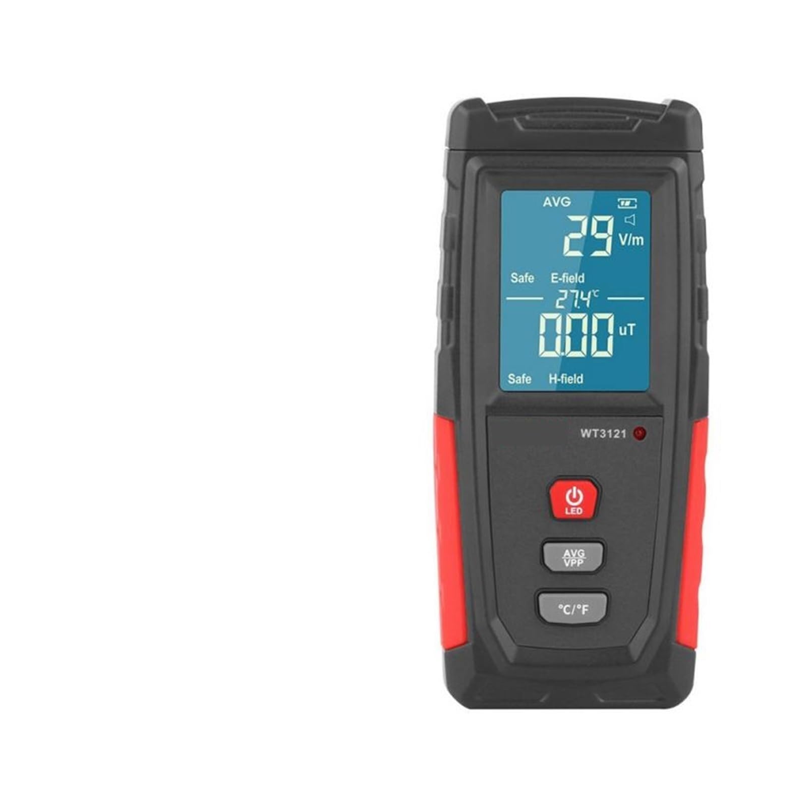 Dosímetro de radiación portátil con contador detector de ondas y medidor EMF 8