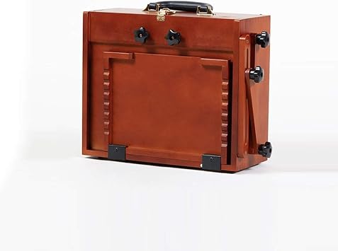 Outdoor Sketching Easel, Multifunction Portable Easel Beech Sturdy Tripod Easel, Watercolor, Acrylic Paints, Brushes Storage Box 15.0 x 6.3 x 12.0 inches 38 x 16 x 30.5 cm
